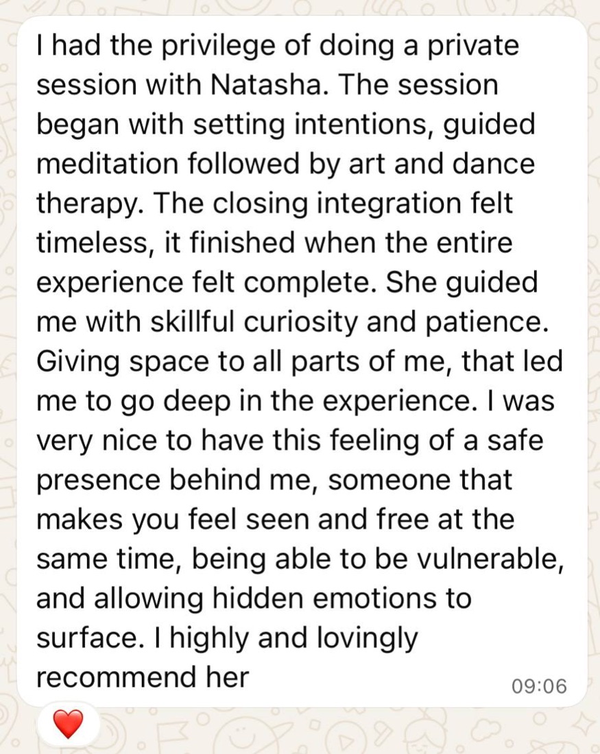 Review from a private session