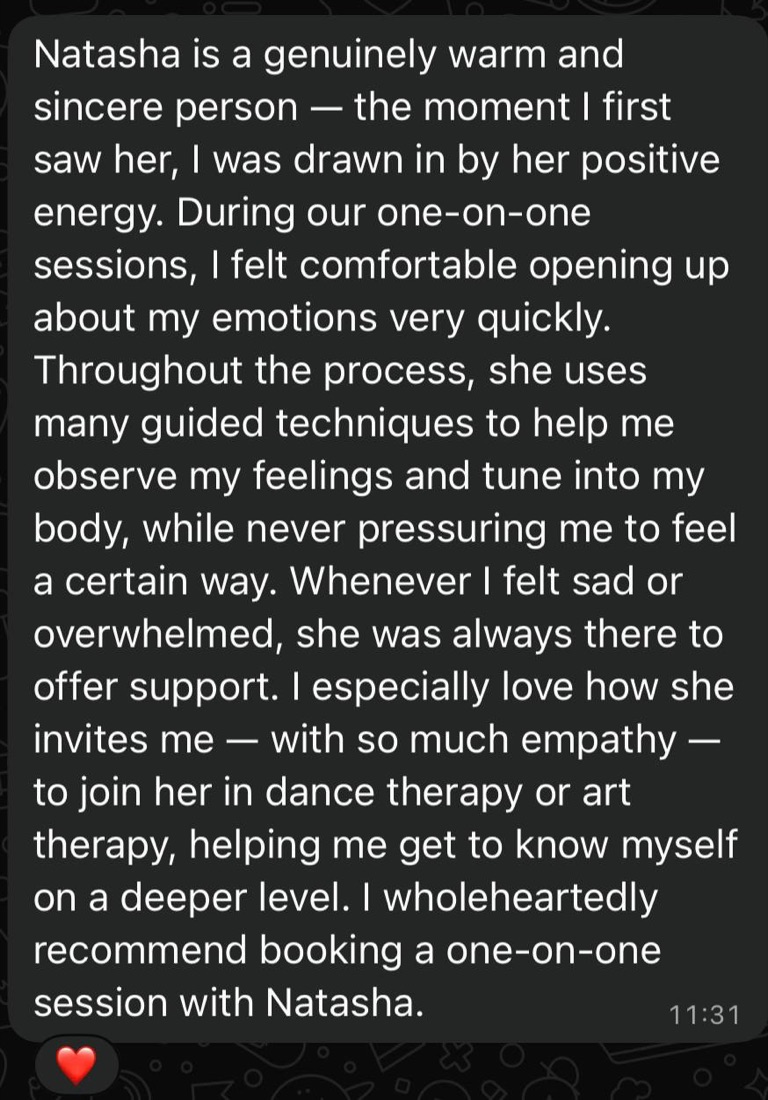 Review from a private session