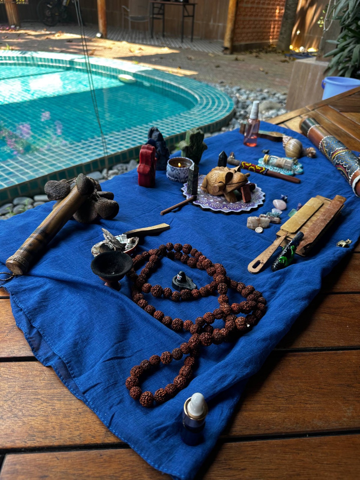 The kambo altar by the water