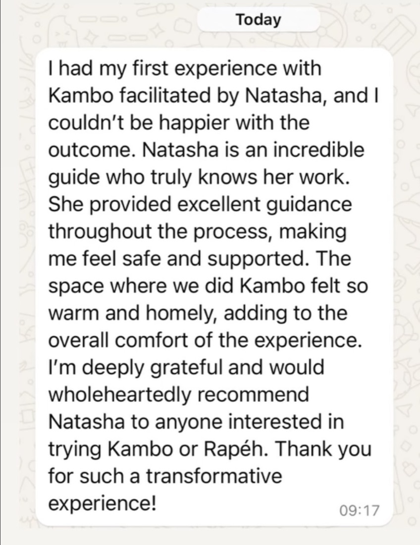 Kambo review from a participant