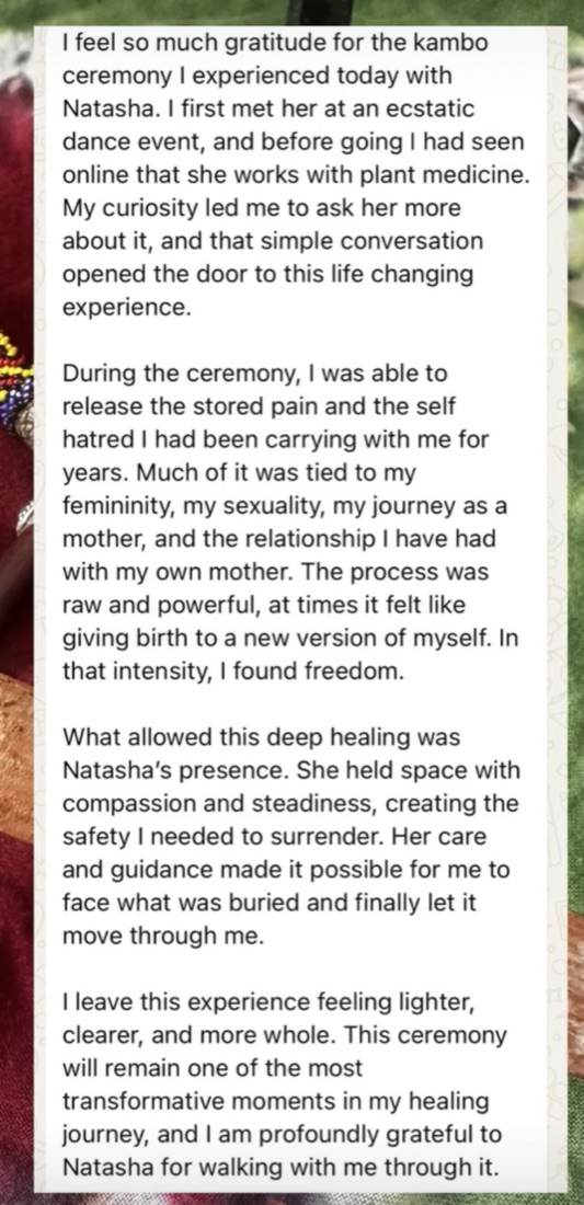 Kambo review from a participant