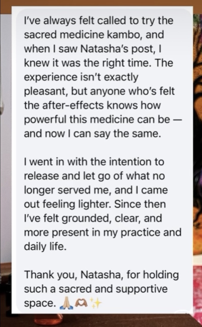 Kambo review from a participant